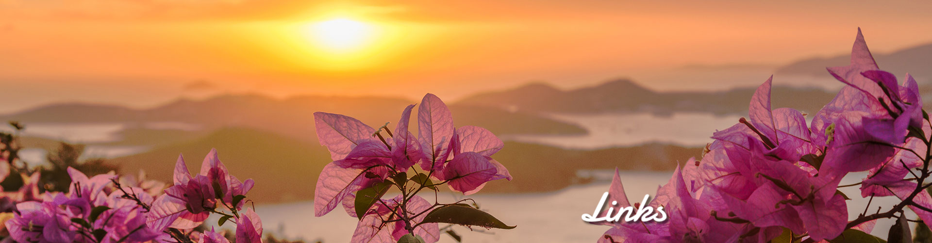 sunset over the virgin islands